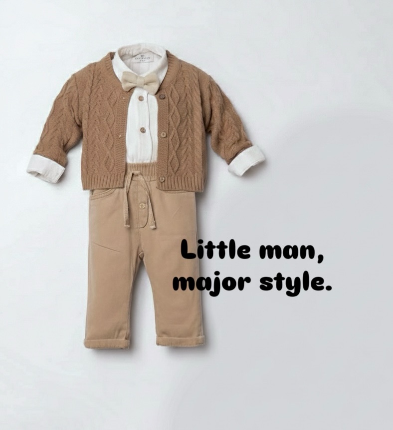 Little man major style. Sizes 6/9m