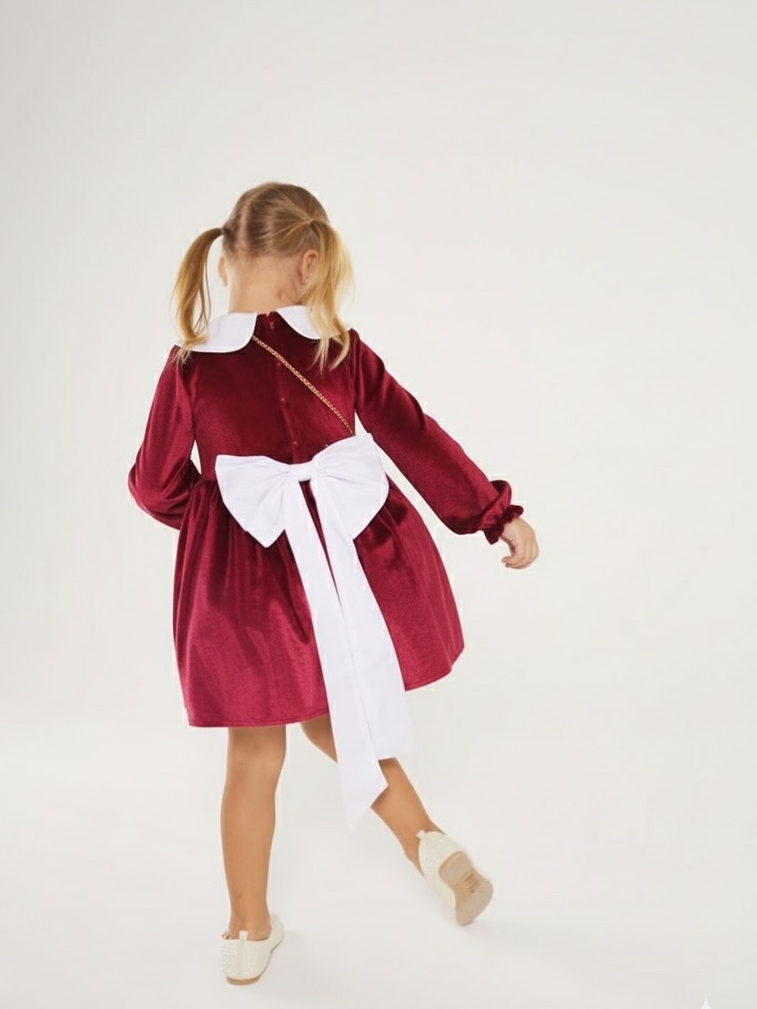 New Velvet Dress with bag Sizes