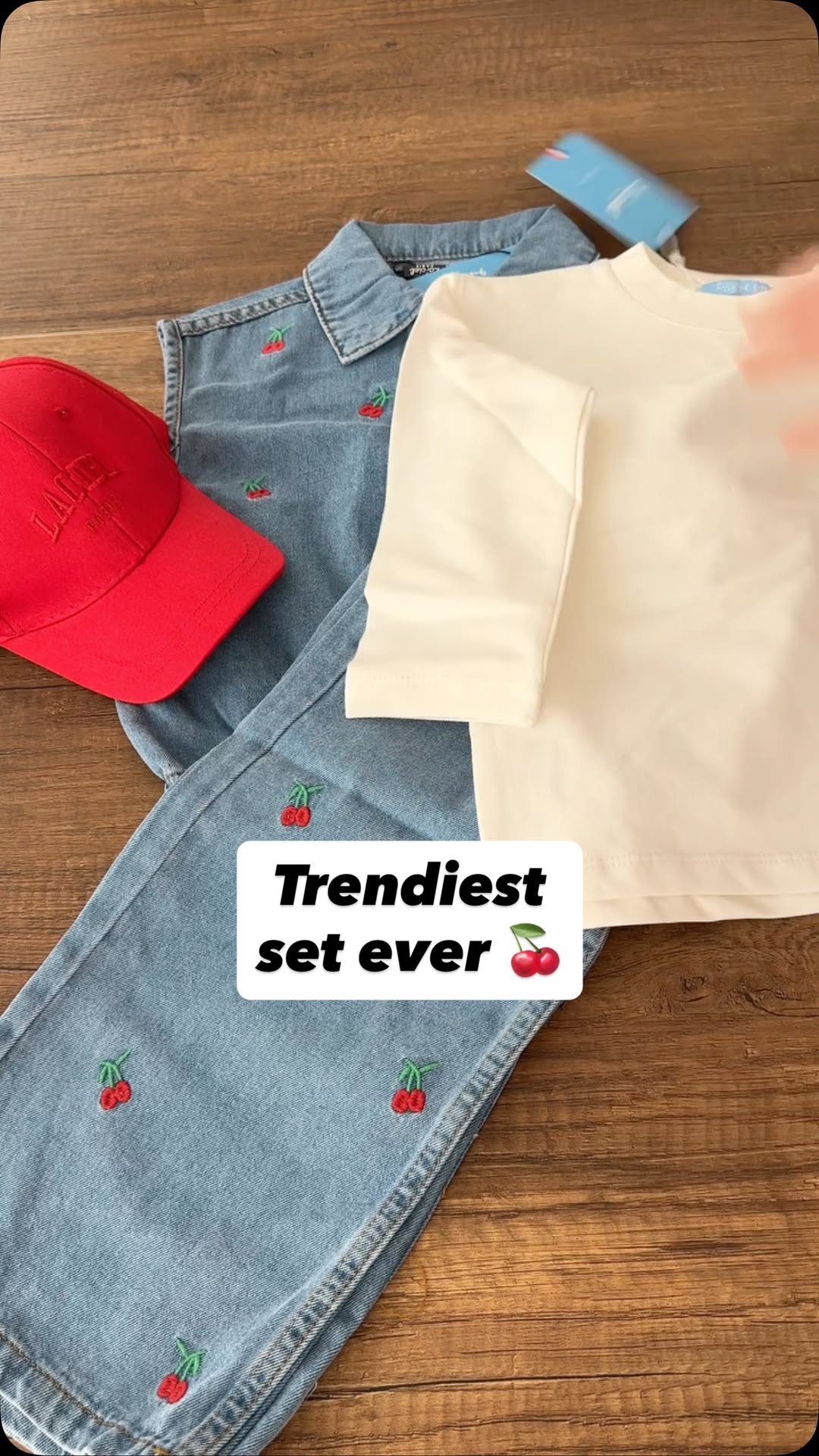 3 pcs trendy set vest pants